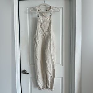 Aerie super soft ecru off white overalls XS